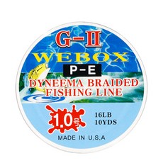 WEBOX G-2 PE합사 10YDS (민물목줄) PE라인, 1.0호