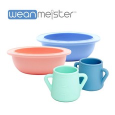 [윈마이스터]베이비 3종아기그릇 2개+아기컵2P/유아식기/이유식준비물, 상세설명 참조, 민트/민트/핑크2P
