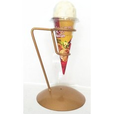 카미르 상업용 매대 거치대 26X25X5CM 크레페 소프트 1홀 과자 받침대, 싱글골드2개, 2개