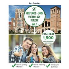 SAT Prep 2023 - 2024 Vocabulary Builder Vol. 1 Master The Most Common Through Visual Learning 743097 - 모스트커먼