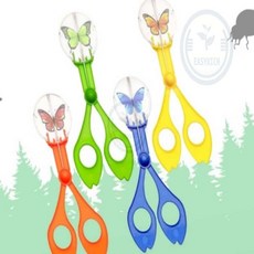 포근한잡화점 14CM 곤충채집 가위집게 곤충채집통 채집망, 파랑