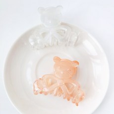 아이유곰돌이집게핀