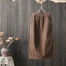 제이제이 여성 골덴 스커트 슬림핏 겨울가을 미디 치마SE
