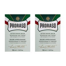 Proraso After Shave Balm Refreshing 프로라조 리프레쉬 에프터 쉐이브 밤 3.4oz(100ml) 2팩, 1개