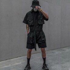 반팔점프슈트남자