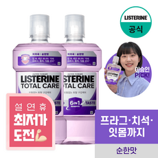 리스테린 액 토탈케어 마일드, 1L, 2개
