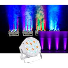 Rockville LED RGB Compact Par Can DJ/Club/Stage DM Rockville LED RGB 컴팩트 파 캔 DJ/클럽/무대 DMX 워시 라이트 - 화, White