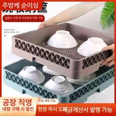 호텔 레스토랑 접시 평랙 업소용 스테인레스 직사각형, 브라운, 1개