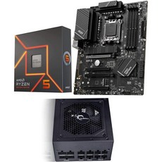 INDRAL Micro Center AMD Ryzen 57600X 데스크톱 프로세서 번들MSI pro 프로 B650P WiFi Series 마더보드 및 G 포함.스킬 MB850 - 라이젠57600