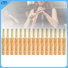 Oboe 리드 스테이플 튜브 빠른 반응 얇은 벽 광택 황동 튜브 목관 악기 액세서리 15PCs 47mm, 15개