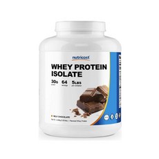 뉴트리코스트 웨이 프로틴 아이솔레이트 밀크 초콜릿 맛, 2268g, 1개