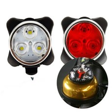 자전거경보기 자전거자물쇠 열쇠 부품 용품 자전거 크리스탈 안전등+사은품 자전거벨 증정