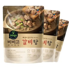 비비고 뼈없이 살코기만 가득 프리미엄 갈비탕, 6팩, 400g