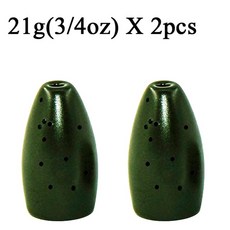  텅스텐 싱커 봉돌 2 개몫 무게 낚시 무게 배스 낚시 태클 3.5g 5g 7g 10g 14g 21g 28g, 21g 텅스텐 아연 