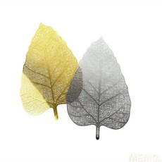 MEMG 나뭇잎 모양 차거름망 스트레이너, 실버