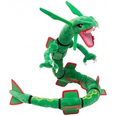추 신제품 어린이 일반 메가 Rayquaza 플러시 장난감 인형 31 "배지 녹색 인형