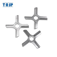 3pcs 고기 분쇄기 칼 Moulinex HV3 KRUPS F402 대우 주방 기기 용 스테인레스 스틸 민서 블레이드 예비 부품