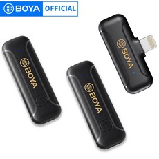 동시동역기 실시간 BOYA BYWM3T2 전문 무선 Lavalier 옷깃 마이크 휴대용 오디오 비디오 레코딩 아이폰 안드로이드 라이브 방송, 2.BY-WM3T2-U2.-g