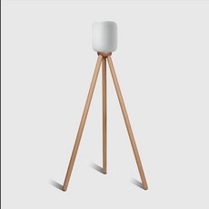 애플홈팟 거치대 스피커 원목 스탠드 80cm, 화이트오크(2세대홈팟용)+80cm