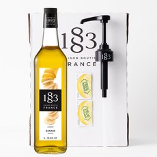 1883 바나나 시럽 1000ml+1883 시럽펌프(트루시트러스 사은품), 1L, 1개