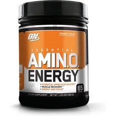 Optimum Nutrition Amino Energy PreWorkout Orange Cooler 옵티멈 뉴트리션 아미노 에너지 프리워크아웃 오렌지쿨러 65서빙 585g, 1개