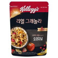 켈로그 리얼 그래놀라 시리얼 오리지널, 400g, 3개