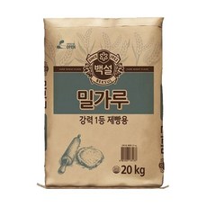 백설 강력1등 제빵용 밀가루, 20kg, 1개