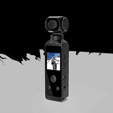 4K 스포츠 포켓 카메라 2023 도 회전 렌즈 크리에이티브 브래킷 소형 휴대용 마이크 기록 HD LCD 디스, [01] Black, [01] Only camera, 01 Black_01 Only camera