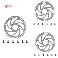 킥보드안장 듀얼트론 썬더 울트라 DT3 전동 스쿠터 용 160mm 두꺼운 유압 디스크 브레이크 123 개 스테인레스 스틸 패드, 03 3pcs, 3) 3pcs