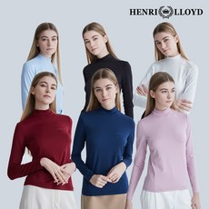 [KT알파쇼핑]24SS 헨리로이드 여성 냉감 하프넥 웨더 셔츠 6종