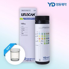 영동제약 유리스캔 소변검사 키트 검사지 당뇨 케톤 소변 거품, 4종, 100개