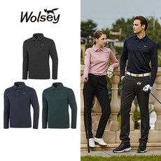 [울시] WOLSEY 헤리티지 남성 긴팔 기모 카라티 3종