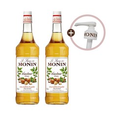 모닌 헤이즐넛 시럽 1L 2개 + 모닌시럽펌프 1개