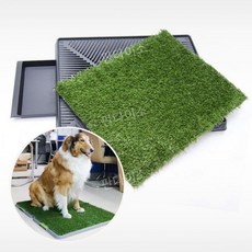  세척가능한 잔디 배변판 인조잔디 소변 훈련 논슬립, 1. 개 서랍 화장실 (61x48.5cm) 