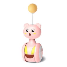 컴인펫 고양이 오뚜기 심심풀이 자동 장난, 1개, 핑크