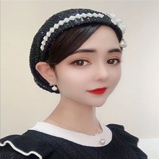 겨울 가을 인싸템 연꽃 구슬을 흘리다 하 풀오버 스타일리쉬 여성 스팽글 머리털을 가리다