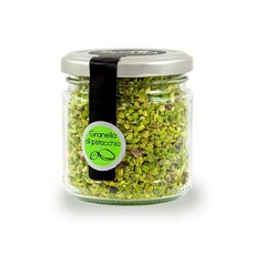 시아라 | 다진 시칠리아 피스타치오 이탈리아 브론테산 프리미엄 품질 유리병 100g (3.5oz), 1개