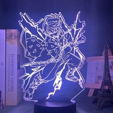 귀멸의칼날 LED 조명 굿즈 애니 카마도 쿄주로 탄지로 젠이츠 렌고쿠 무드등 감성, P