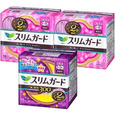 일본직발송 6. [묶음 구매 주야 세트] 로리에 슬림 가드 장시간 확실히 낮용 날개 달림 25cm 19개입×2개