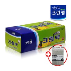 크린랩 뽑아쓰는 크린백 미니 소 17cmX25cm 100매 (증정) 은사수세미 1입, 30개