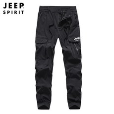 JEEP SPIRIT 지프 남성용 봄여름 아웃도어 스판 속건 트레이닝 조거팬츠 JP6323+사은품 - 지프썸머셋업3종