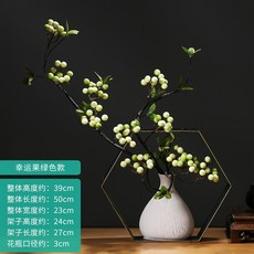 기타주방데코 새로운중국풍의 아이디어 조화 인테리어 거실 현관 티테이블 술장 장식품 참선 흔들시계, T06-행운 멜론색 스타일