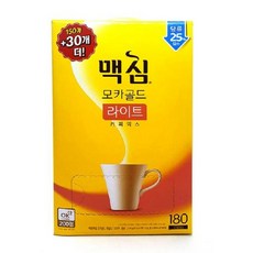 사무실 탕비실 비품 노가다 커피 믹스 맥심 모카골드 라이트 180개입, 1개