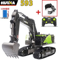 huina 엔지니어링 제어 중장비 RC 굴삭기 모델 합금 불도저 자동차 트럭 포크레인 원격, 배터리 2세트, C
