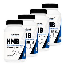 뉴트리코스트 HMB 1000mg, 120정, 4개