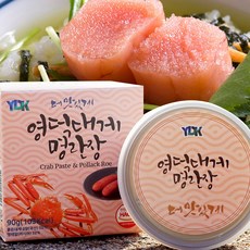 [3+1] 영덕대게 명란젓 게살장 국내산 붉은대게살 홍게 통조림 캔 간편식, 1개, 90g