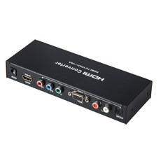 Hdmi to 컴포넌트 ypbpr 및 vga 비디오 컨버터 어댑터 hdmi vga/ypbpr + r/l/spdif 컨버터 1080p 비디오 오디오 rca l/r 1080p|hdm, 단일, 1개, HDMI To Component