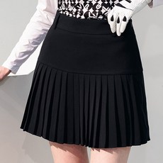 LVPG 여성 데일리 라이트 플리츠 스커트