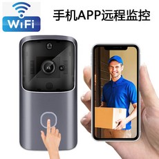 스마트홈폰 뉴타입 볼수있는 인터폰 무선 가정용 스마트 감시 비디오카메라 wifi스마트폰 원격, 기본