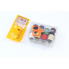 P사각반짇고리 소 반짇고리 바늘 실 단추 옷핀 골무 실패 바느질 반짇고리함 마이깡 가위, 00P사각반짇고리(소)